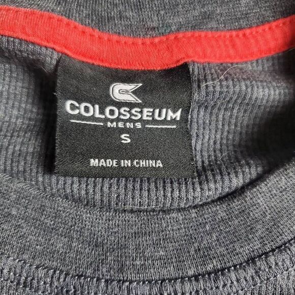 Colosseum Men’s Nebraska Huskers Long Sleeve Thermal Shirt Gray Red Small NCAA - Picture 5 of 7